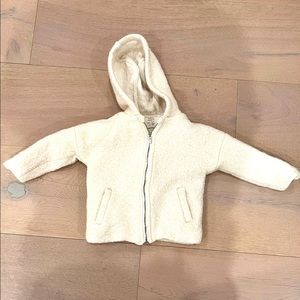 Zara kids jacket off white